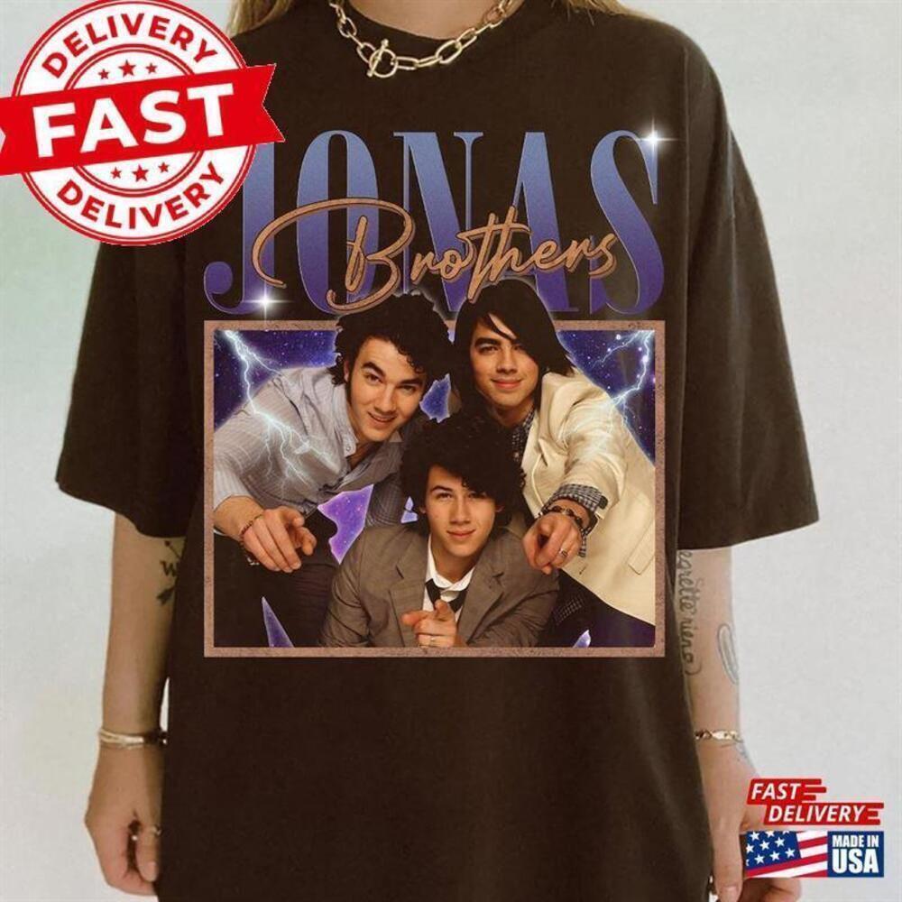 Jonas Brothers Joe Band Retro Concert Fan Graphic Unisex T-Shirt